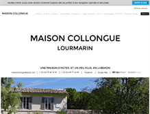 Tablet Screenshot of maison-collongue.com